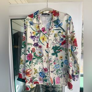 Dalia MacPhee Multicolor Floral Pajama Set NWOT